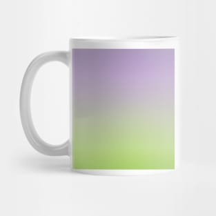 Greyish purple and green color gradient Mug